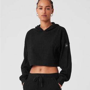 NWT Alo Yoga Women’s Muse Hoodie in Black, S